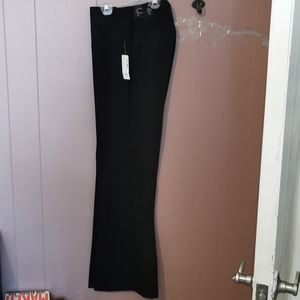 Black wide leg dress pants